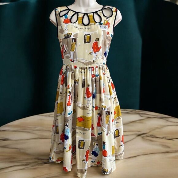 Kate Spade x Garance Doré Dresses & Skirts - Kate Spade x Garance Doré Summer Martini Print Sleeveless Retro Midi Dress